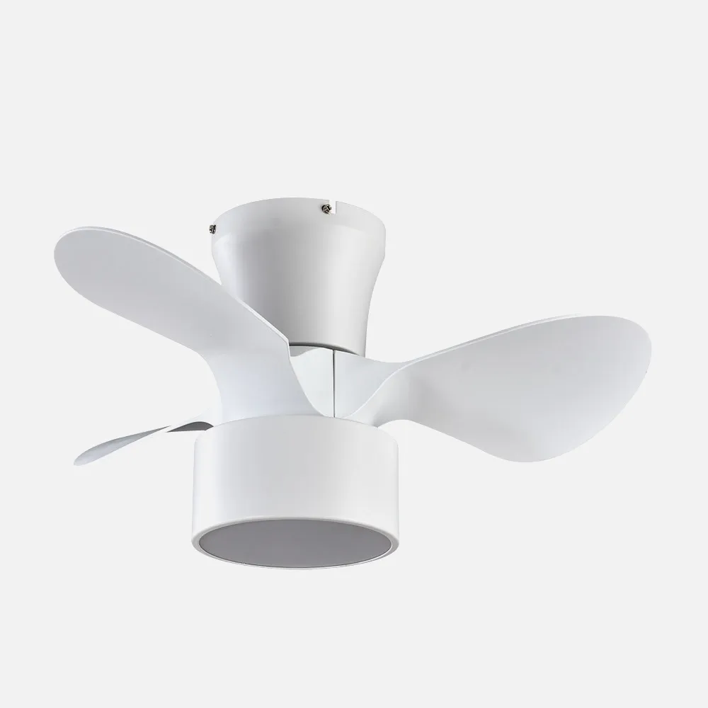 Ventilador Dc 24w Olga Blanco/mad.clara-blanco 3 Aspas 6 Vel. 2390lm 3 Colores, Remoto,memoria,temporizador 70d