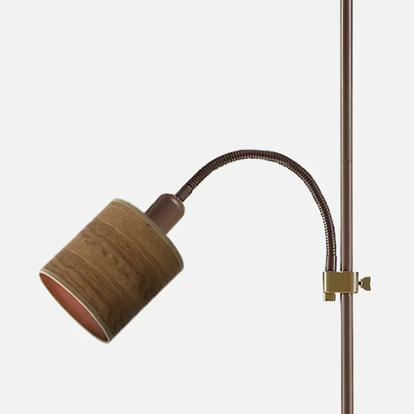Brown Armonia 1xe27+1xe14 Brown-wood Dark C/reader 155x40x40 Cm