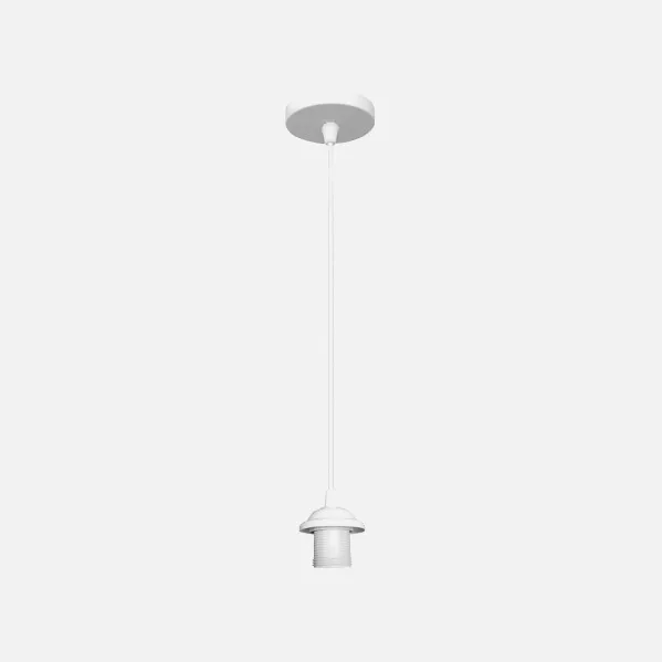 Frame Pendant light Disk P/lampshade White 1xe27 Regx10x10 Cm