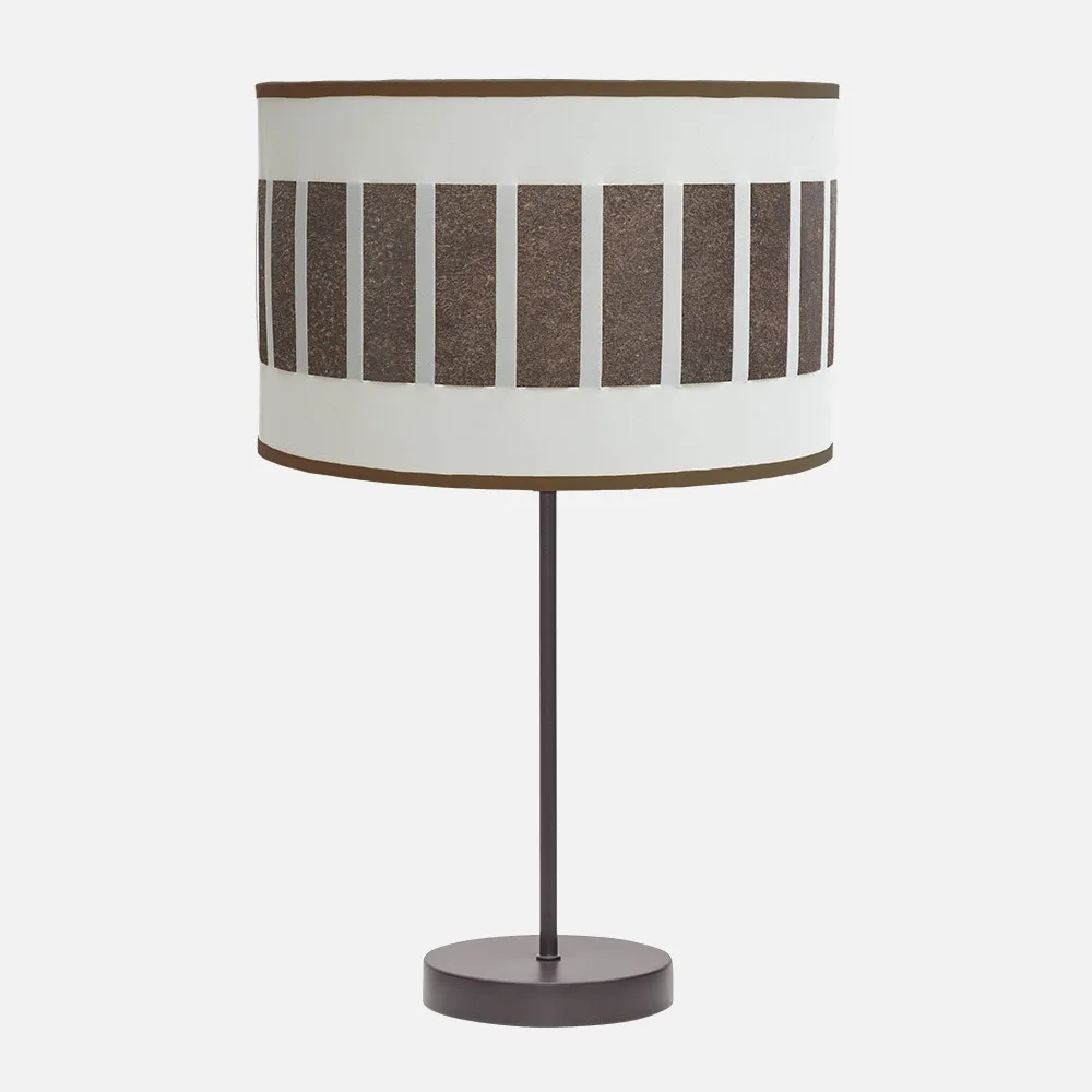 188471117 - Sobremesa Alto Ivanna 1xe27 Marron/blanco-oxido 62x30x30 Cm