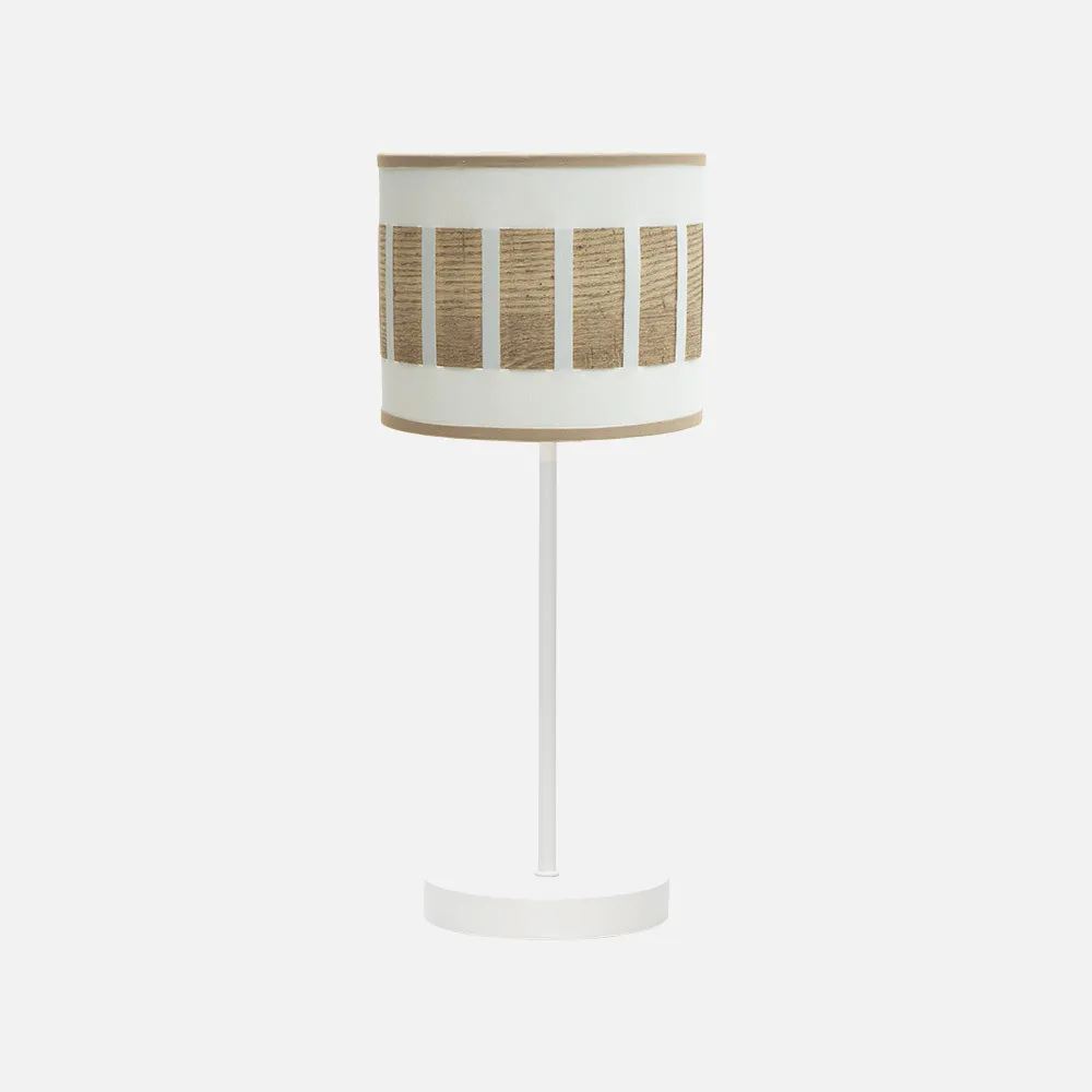 188471085 - Table lamp Ivanna 1xe14 White/white-wood Clara 43x17x17 Cm