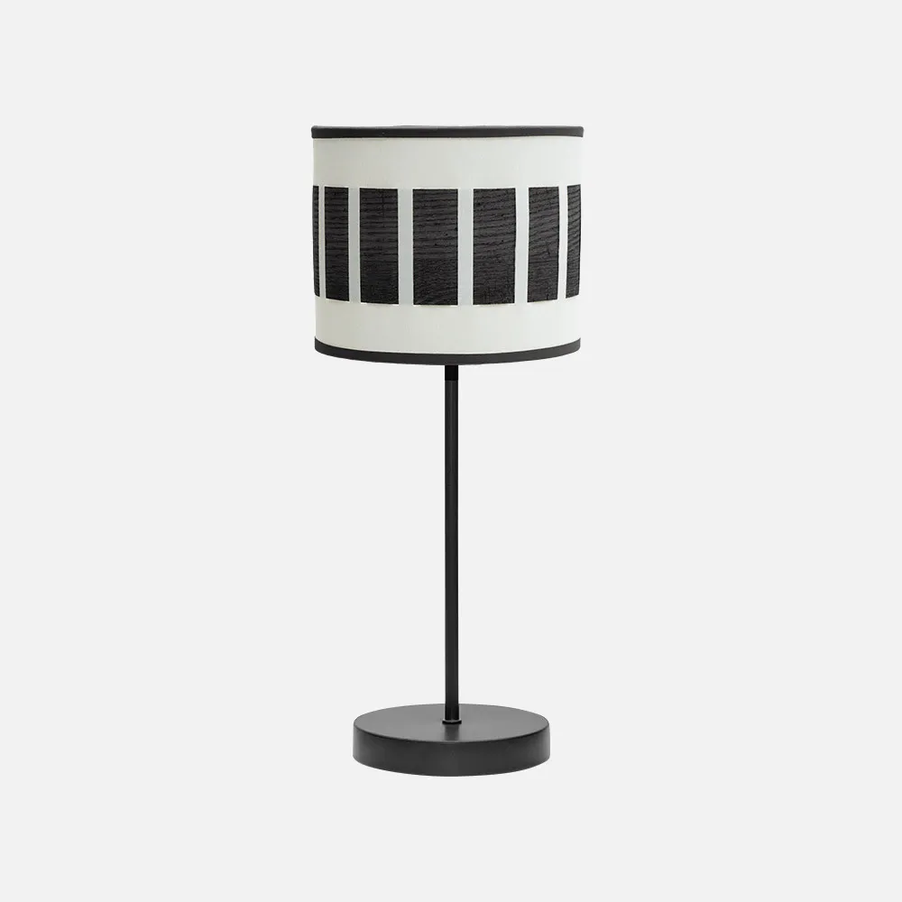 188471009 - Table lamp Ivanna 1xe14 Black/white-wood Black 43x17x17 Cm