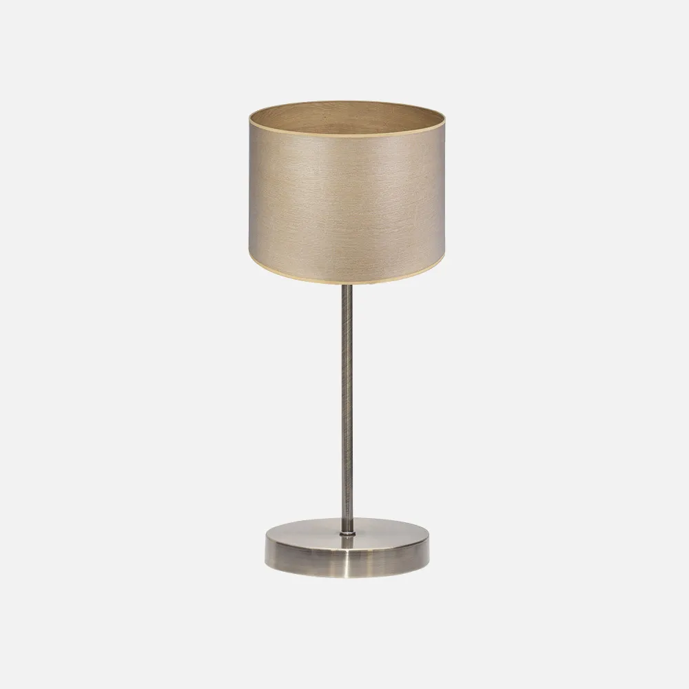 188371085 - Table lamp Tania 1xe14 Leather/wood Clara 42x17x17 Cm