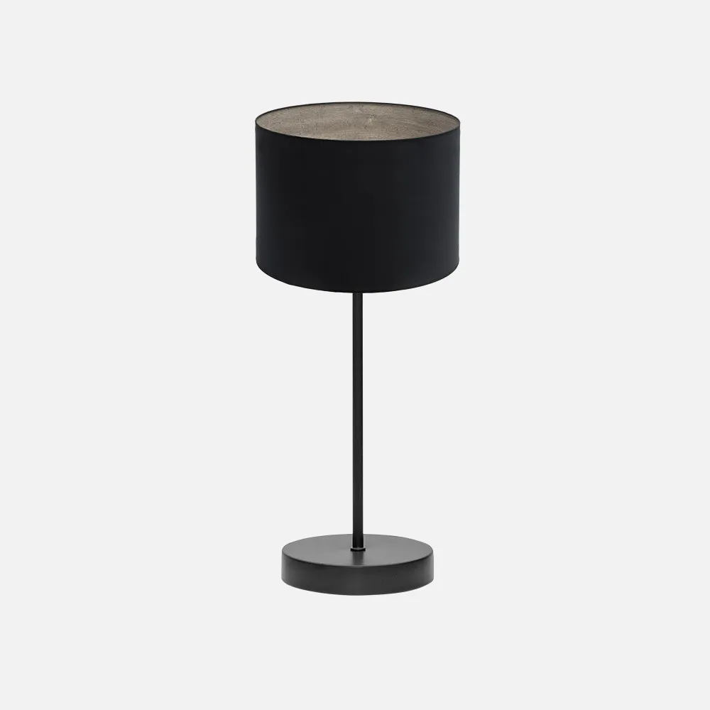 188371009 - Table lamp Tania 1xe14 Black/black-wood Grey 42x17x17 Cm