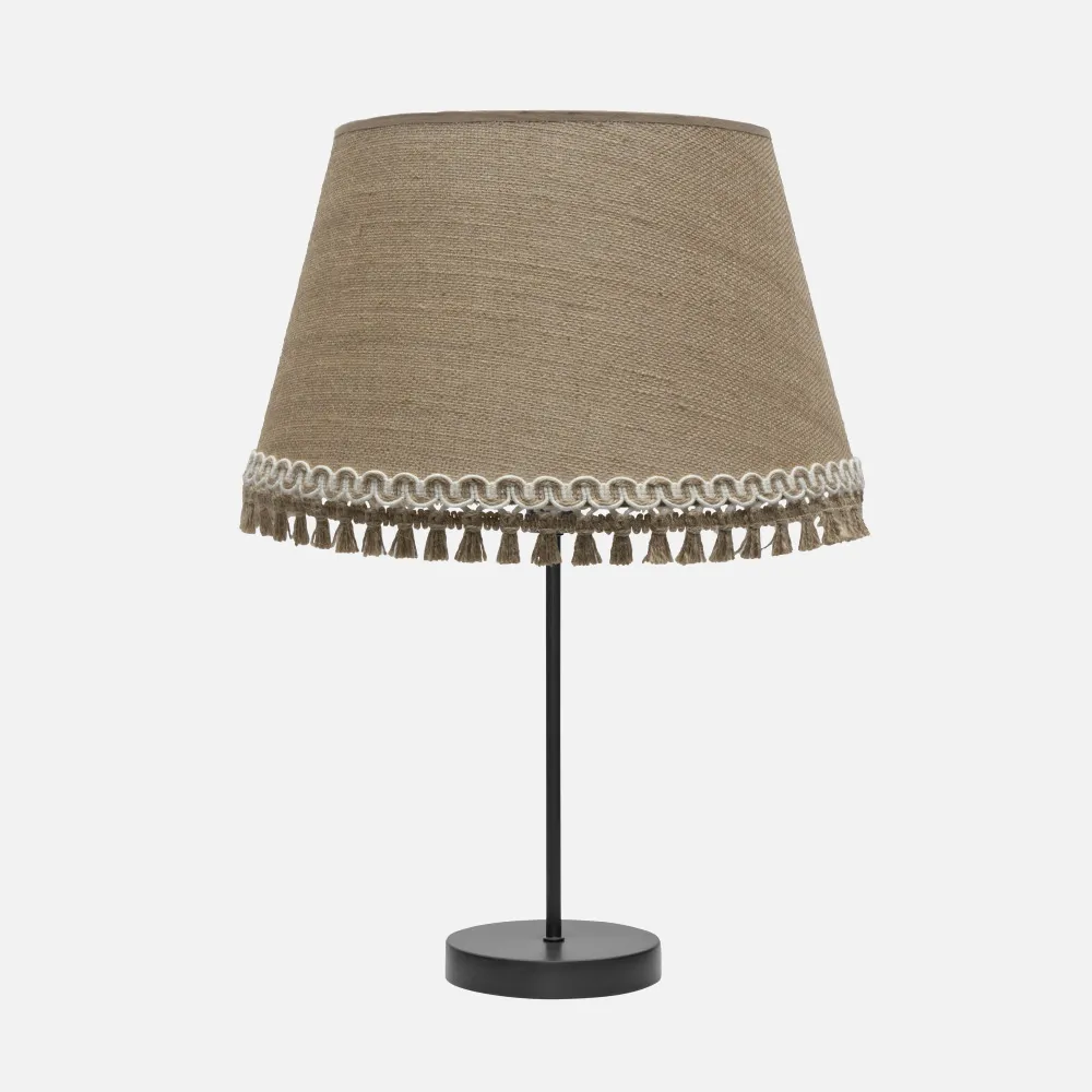 186571109 - Sobremesa Alto Ada 1xe27 Negro/arena 63x35x35 Cm