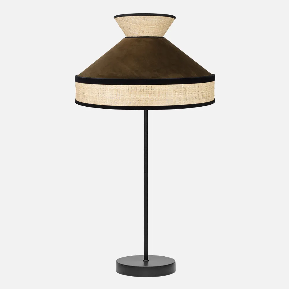 179971102 - Sobremesa Alto Fabrizio 1xe27 Natural/marron 61x30x30 Cm