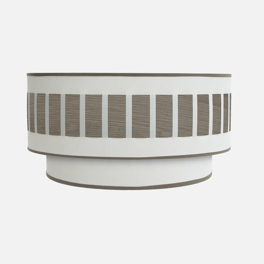 188461083 - Wall light Ivanna 1xe27 White-wood Grey 17x30x15 Cm