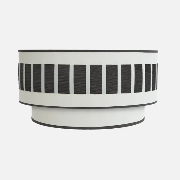 Blanco/Madera Negra