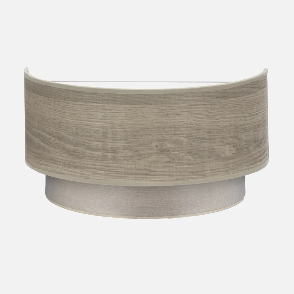 188361083 - Aplique Tania 1xe27 Madera Gris 15x30x16 Cm