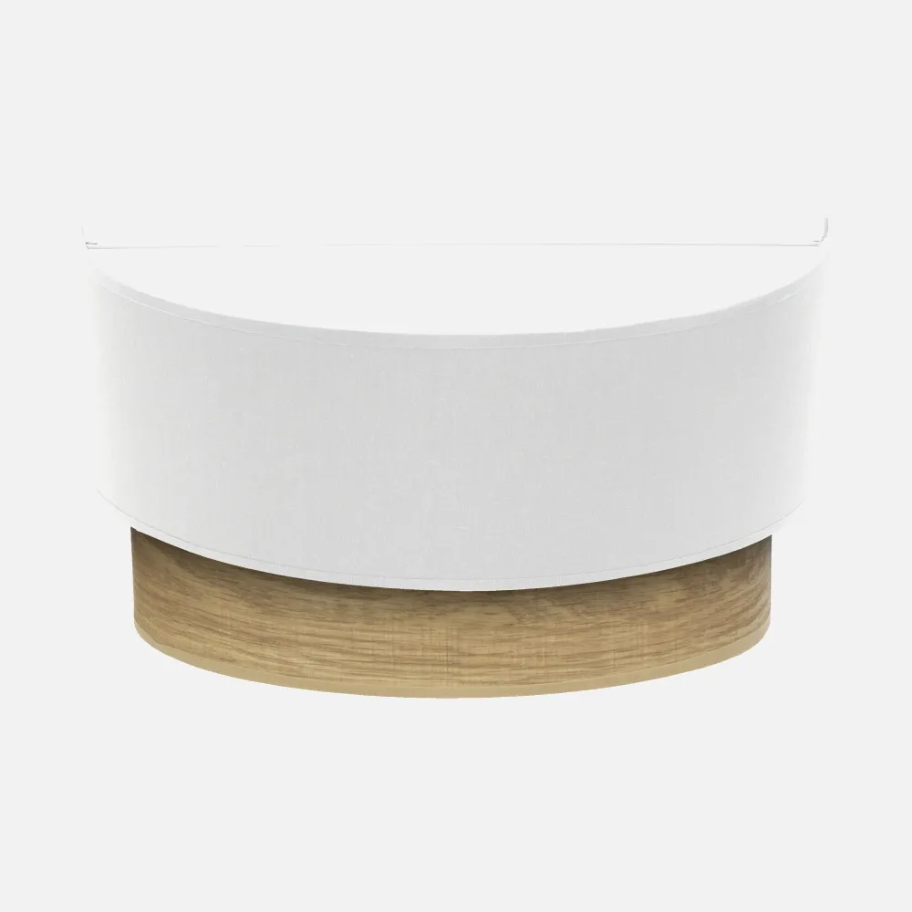 188361001 - Wall light Tania 1xe27 White/wood Clara 15x30x16 Cm