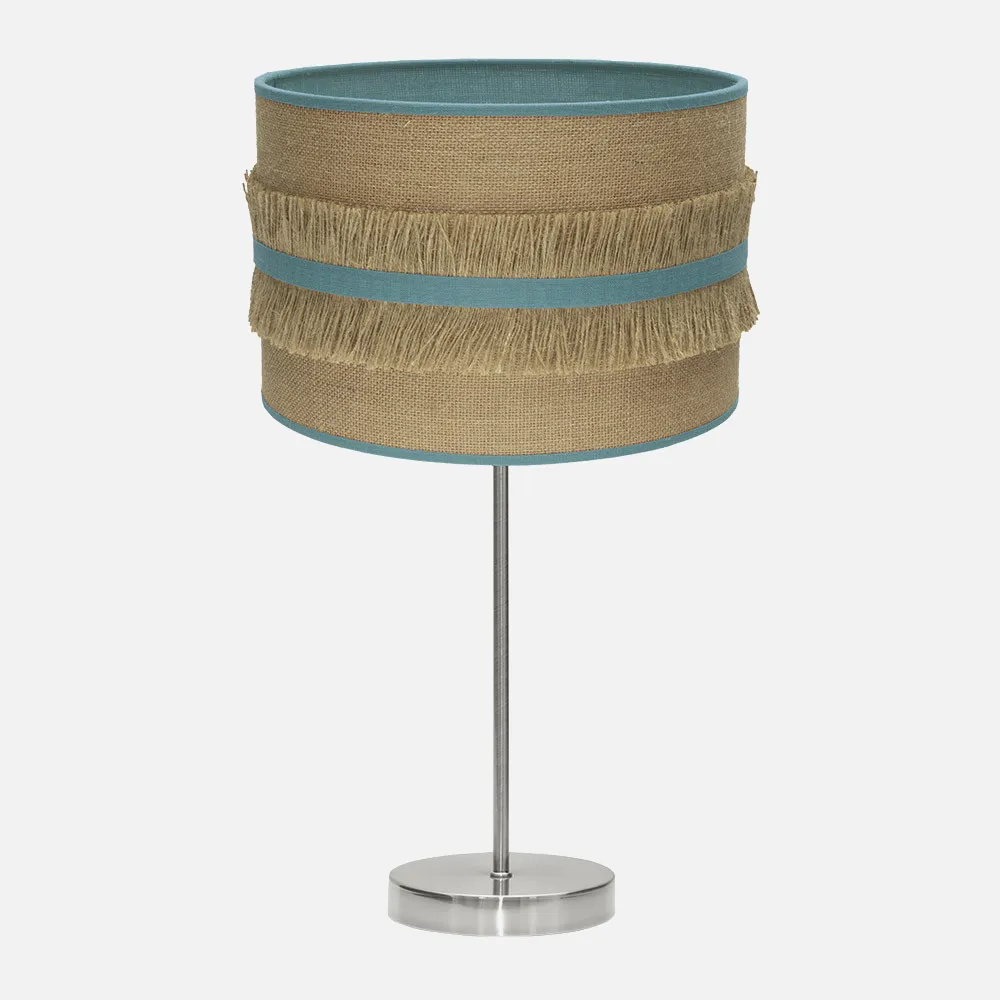 188571148 - Table lamp Big Natalia 1xe27 Nickel/take-turquoise 62x30x30 Cm