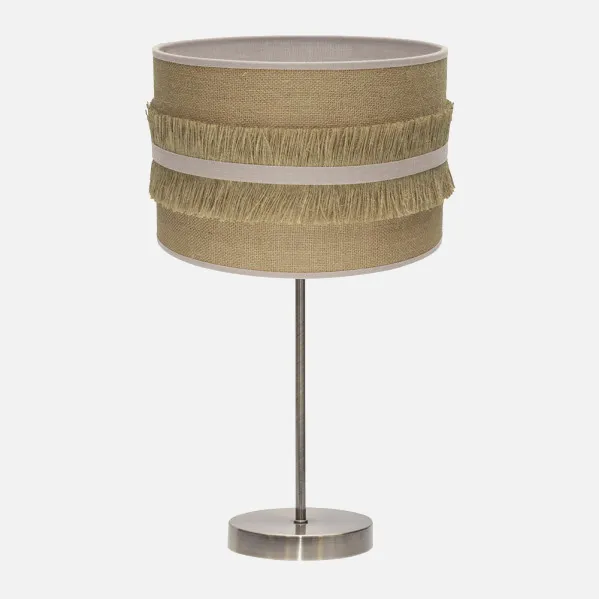 Table lamp Big Natalia 1xe27 Leather/take-beige 62x30x30 Cm
