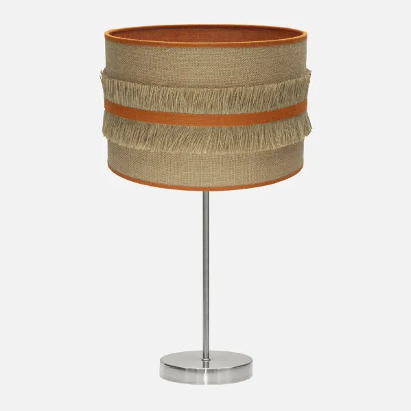 Table lamp Grand Natalia 1xe27 Nickel/take-orange 62x30x30 Cm