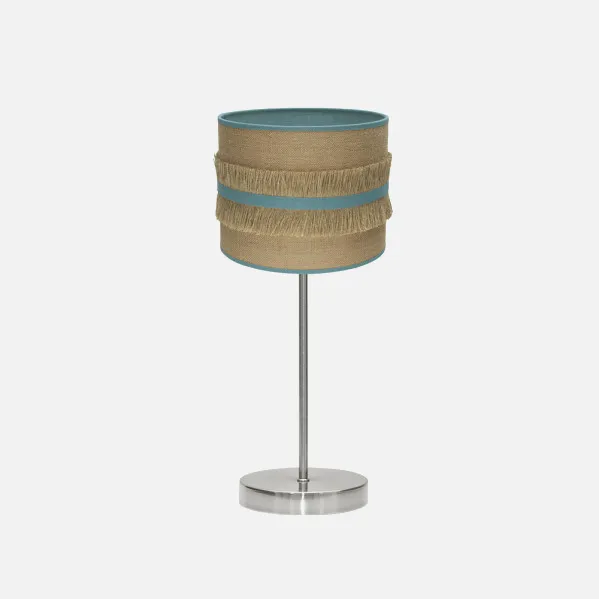 Table lamp Natalia 1xe14 Nickel/take-turquoise 43x17x17 Cm