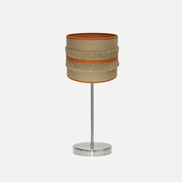 Table lamp Natalia 1xe14 Nickel/take-orange 43x17x17 Cm