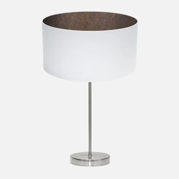 Table lamp Tatiana 1xe27 Nickel/white-oxide 63x30x30 Cm