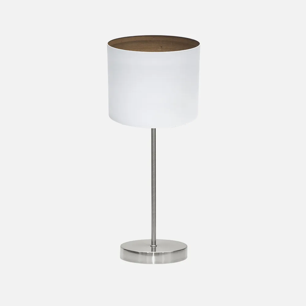 189171084 - Table lamp Tatiana 1xe14 Nickel/white-mad.Dark 42x17x17 Cm