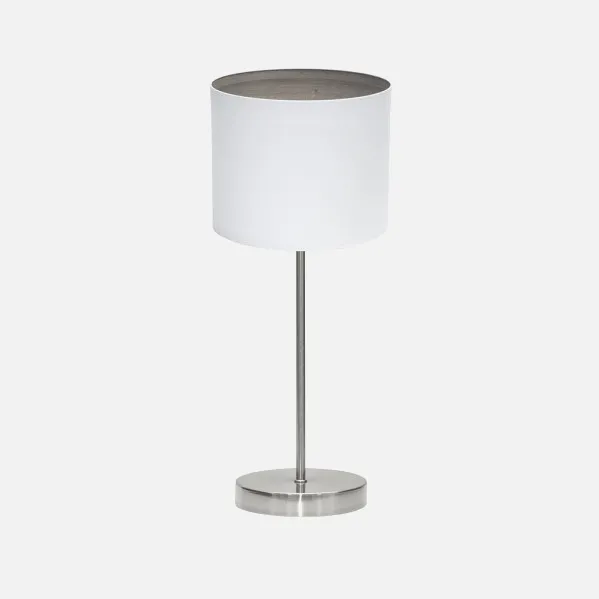 Table lamp Tatiana 1xe14 Nickel/white-mad.Grey 42x17x17 Cm