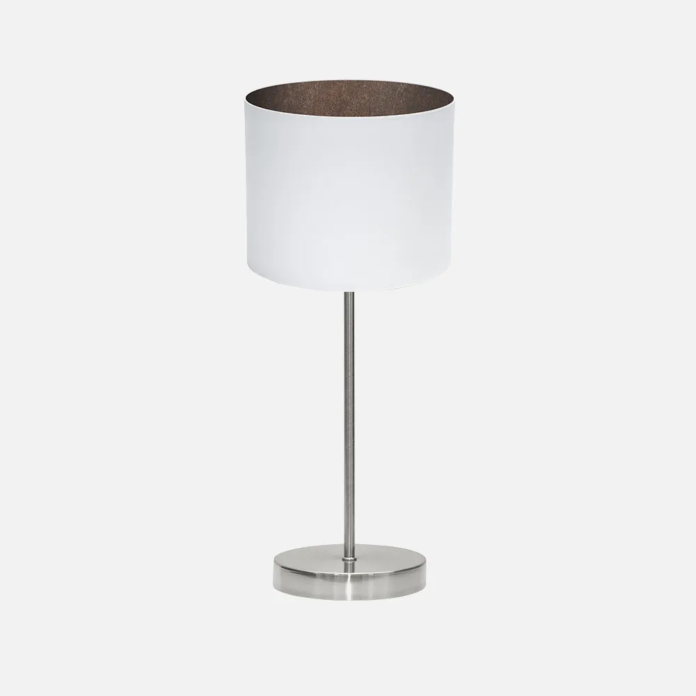 189171017 - Sobremesa Tatiana 1xe14 Niquel/blanco-oxido 42x17x17 Cm