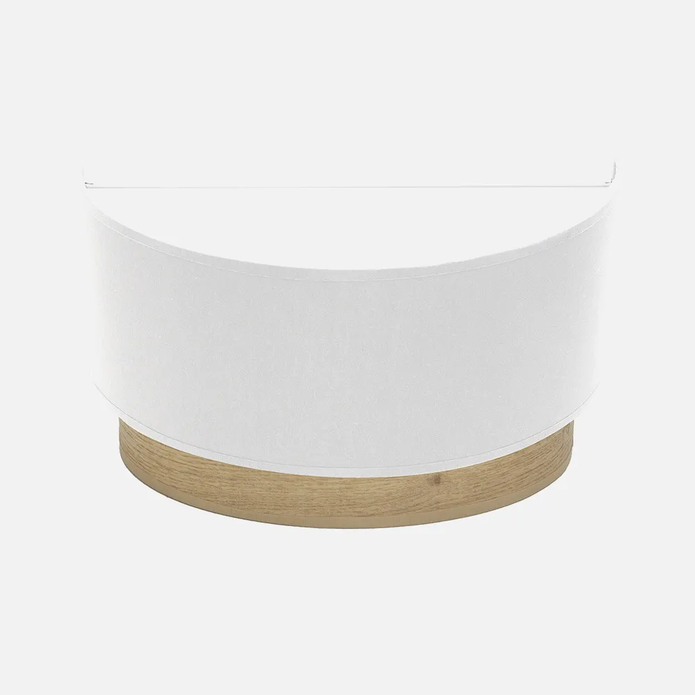 189161085 - Aplique Tatiana 1xe27 Blanco-madera Clara 17x30x15 Cm