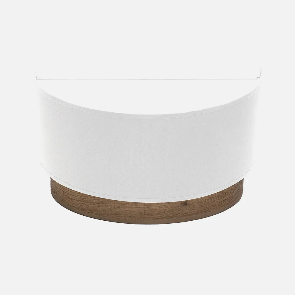189161084 - Aplique Tatiana 1xe27 Blanco-madera Oscura 17x30x15 Cm