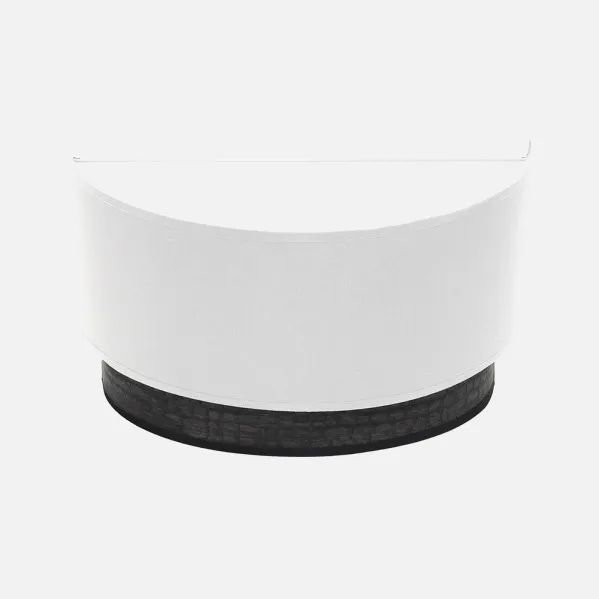 Blanco/Madera Negra