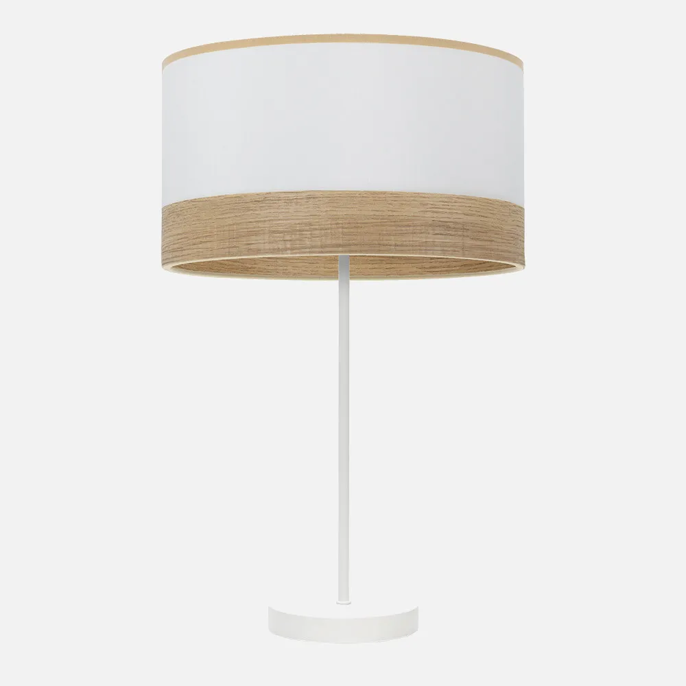 190071101 - Table lamp Height Olga 1xe27 White/white-mad.Clear  62x30x30 Cm