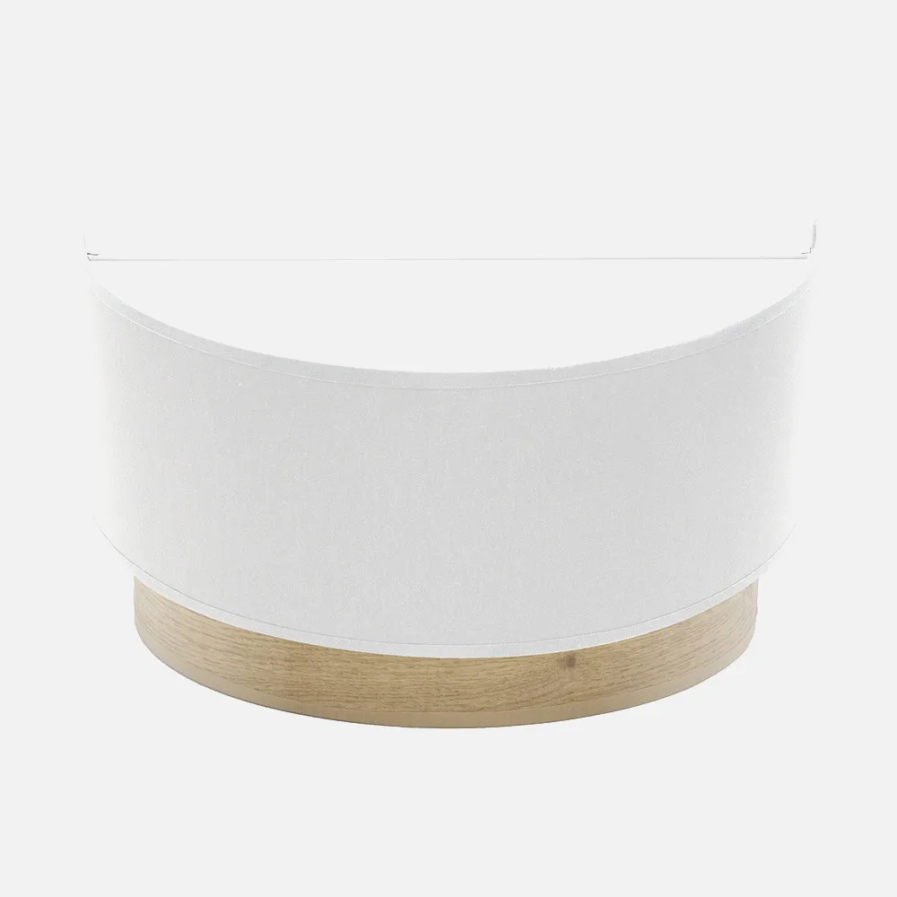 190061001 - Wall light Olga 1xe27 White/wood Clara 15x30x16 Cm