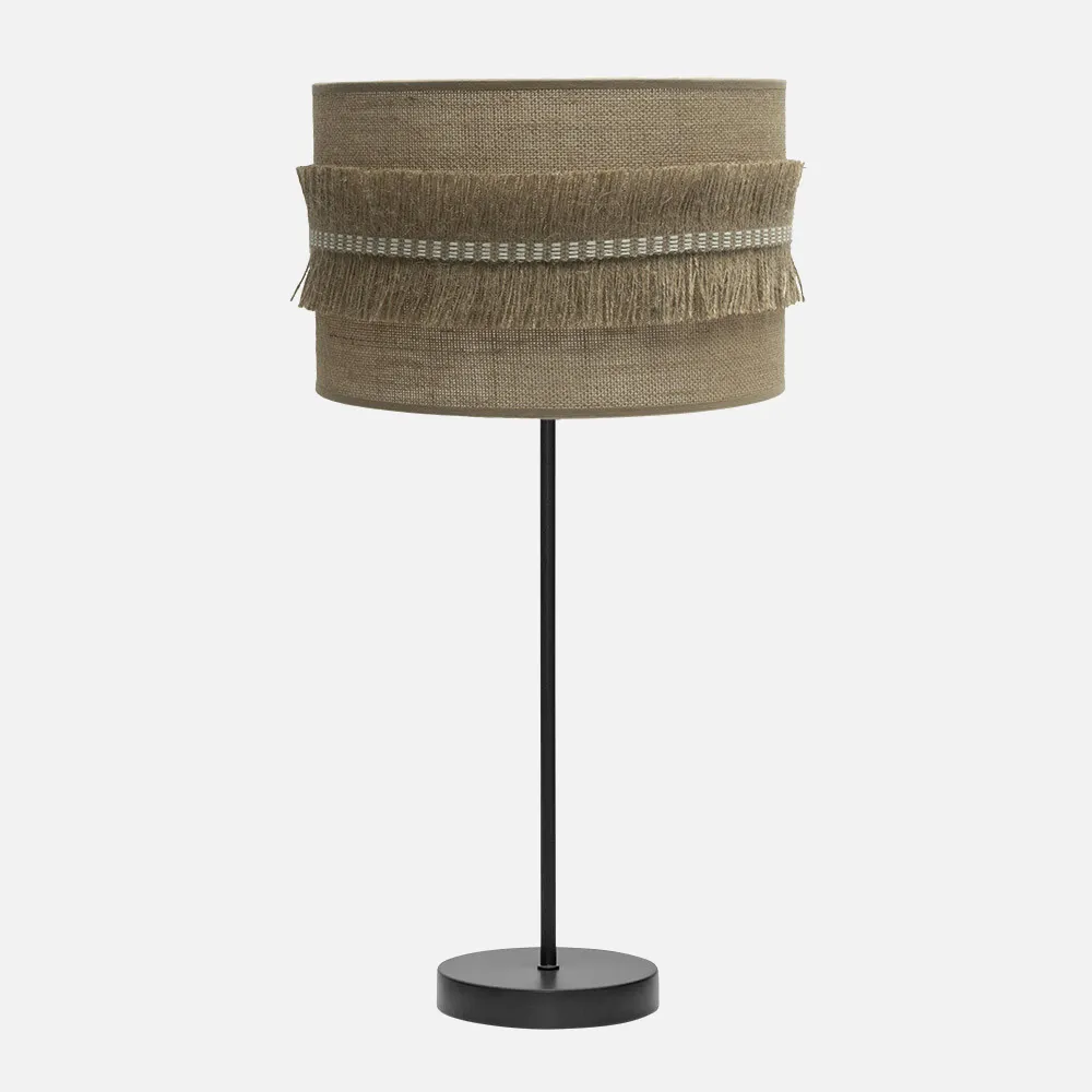 186771109 - Table lamp Big Kala 1xe27 Black/take 63x30x30 Cm With Fringes