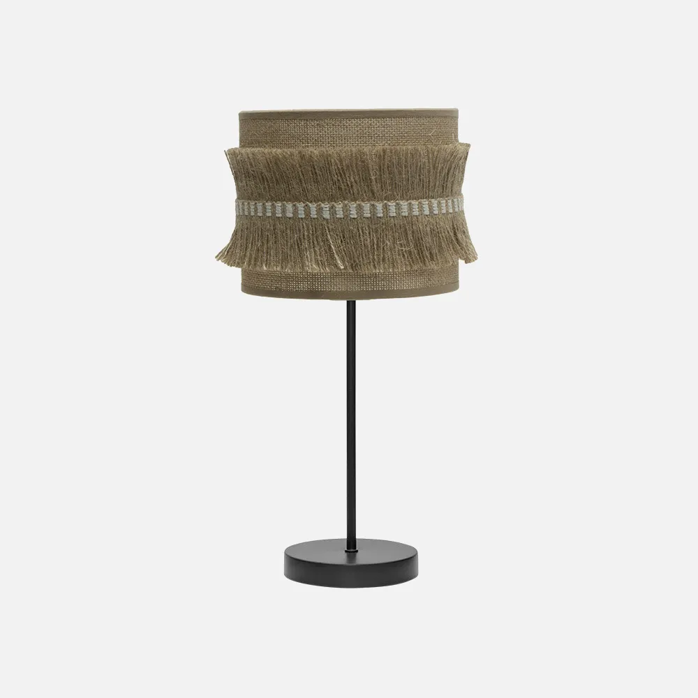 186771009 - Table lamp Peq. Kala 1xe14 Black/take 43x17x17 Cm With Fringes
