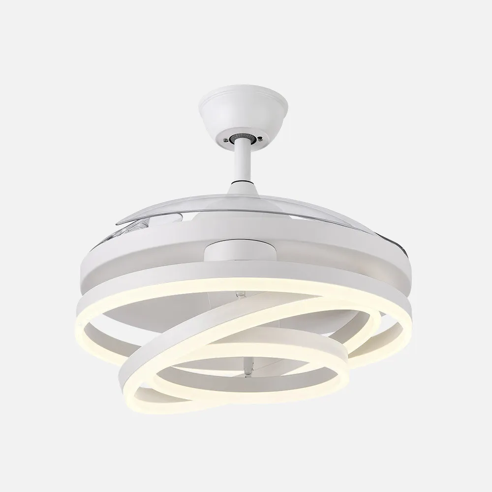 Ventilador 72w Dc Kai Blanco 3 Aspas Transp. 6 Vel. 3 Colores  43/58x50/107 C/remoto,memoria Y temp. 6120lm