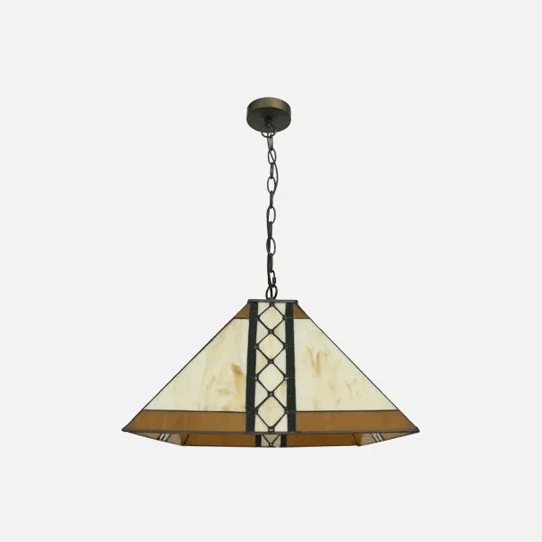 Promo Neto Colgante Tiffany 40l Serie Praga  Ambar