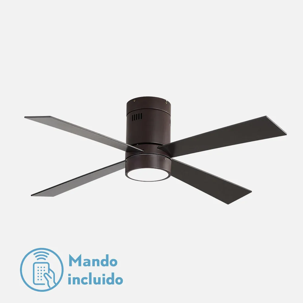 Ventilador 18w Barine Marron 4 Aspas Haya/marron   3 Velocid. C/remoto Temporizador 122 D