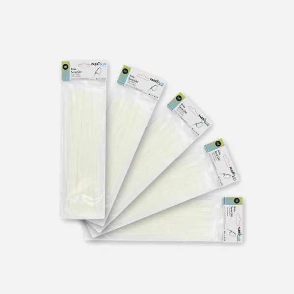 Bag Of 100 White Utility Cable Ties 3,6x150mm 100% Nylon 66 Resistant And Durable
