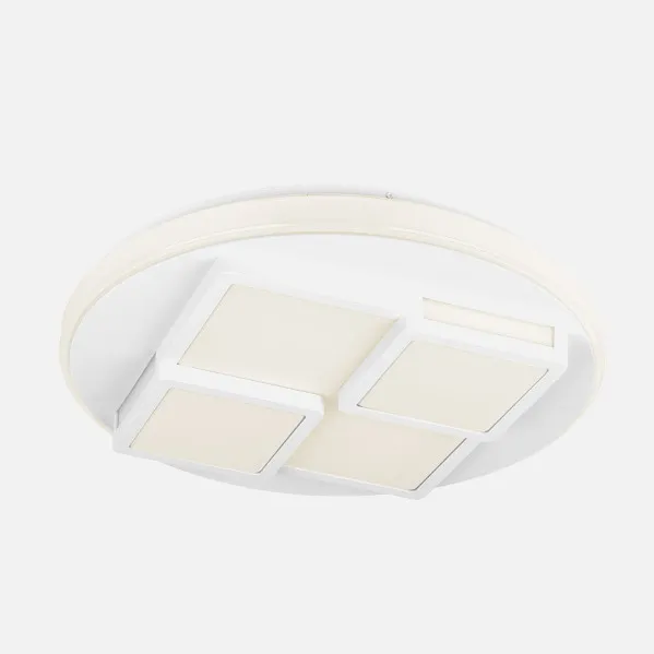 Plafon 96w Lavi 3000-4000-6500k 7488lm Blanco  8,5x49x49cm Remoto+reg.inten.+ Memoria