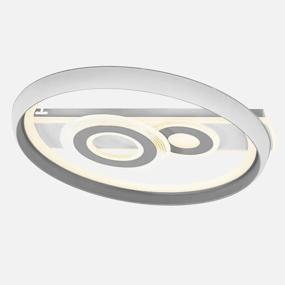 Plafon 80w Sucre 3000-4000-6500k Blanco/gris 7x51x51 Cm 7600lm Reg.intens. C.remoto C/memoria