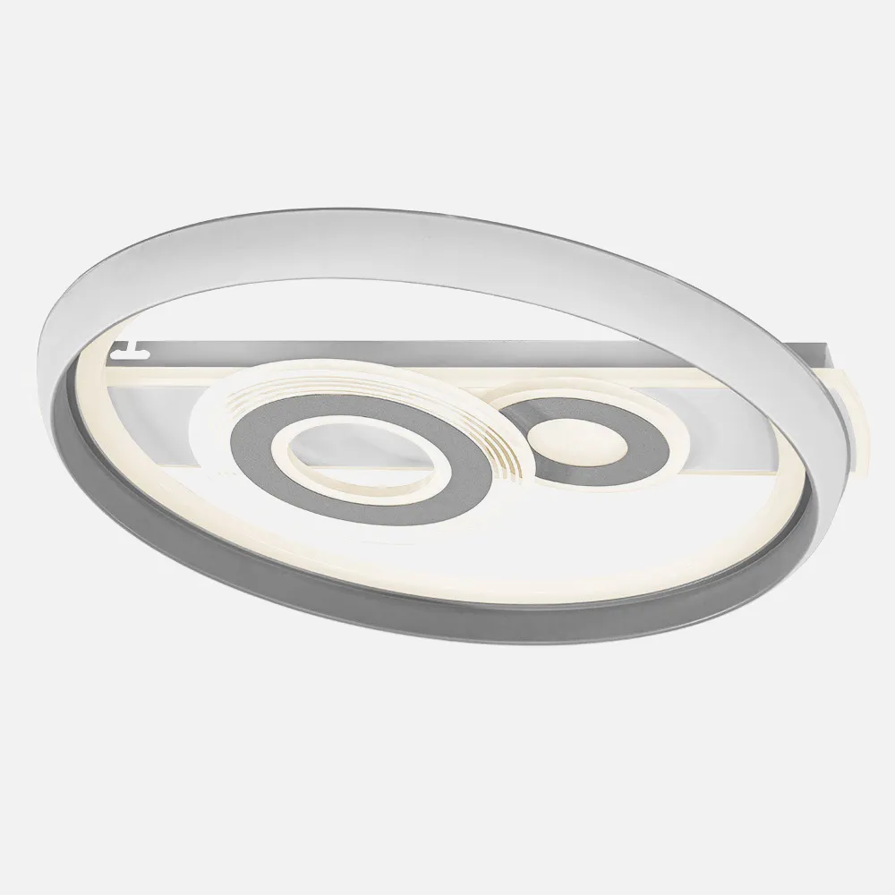 Plafon 80w Sucre 3000-4000-6500k Blanco/gris 7x51x51 Cm 7600lm Reg.intens. C.remoto C/memoria