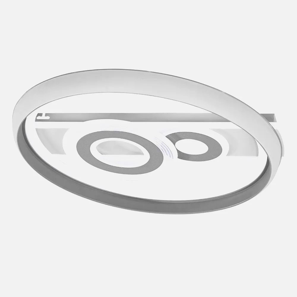 Plafon 80w Sucre 3000-4000-6500k Blanco/gris 7x51x51 Cm 7600lm Reg.intens. C.remoto C/memoria