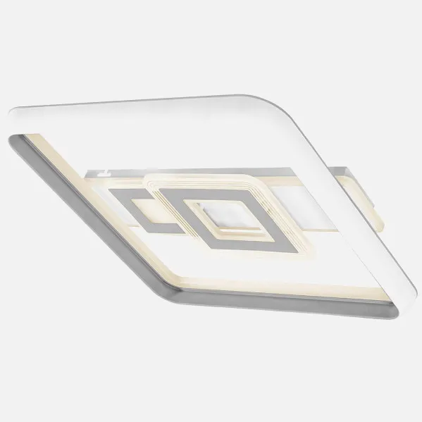 Ceiling light 80w Sucre 3000-4000-6500k White/grey Square 7x51x51 Cm 7600lm Reg.intens. C.Remote And Memory