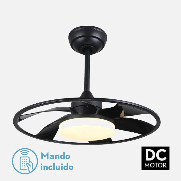 Fan Dc Celsius 26w Black 6 Sails 55d 2950lm 3000-4000-6500k 6vel. Remote, Memory And Timer