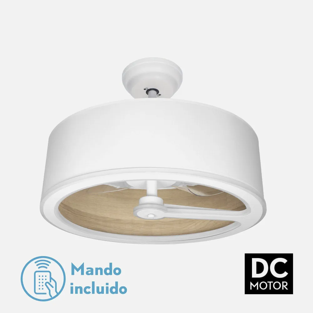 189191385 - Fan Dc Tatiana 110w White/mad.Clara 3 Sails 62d 3000-4000-6000k 9350lm Remote,memory,timer