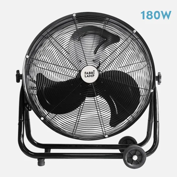 Industrial Fan Poniente 180w Black 64d 3 Speeds 67,5x75x41 Cm Adjustable