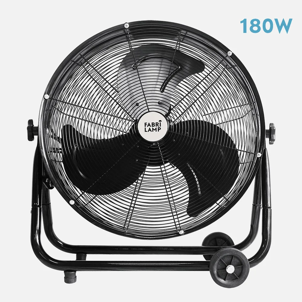 181371009 - Industrial Fan Poniente 180w Black 64d 3 Speeds 67,5x75x41 Cm Adjustable