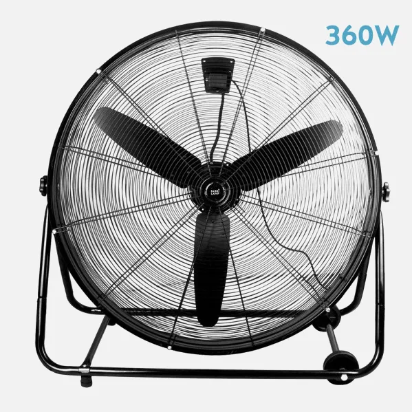 Ventilador Industrial Vendaval 360w Negro 87d  3 Velocidades 92,5x95x42 Cm Orientable