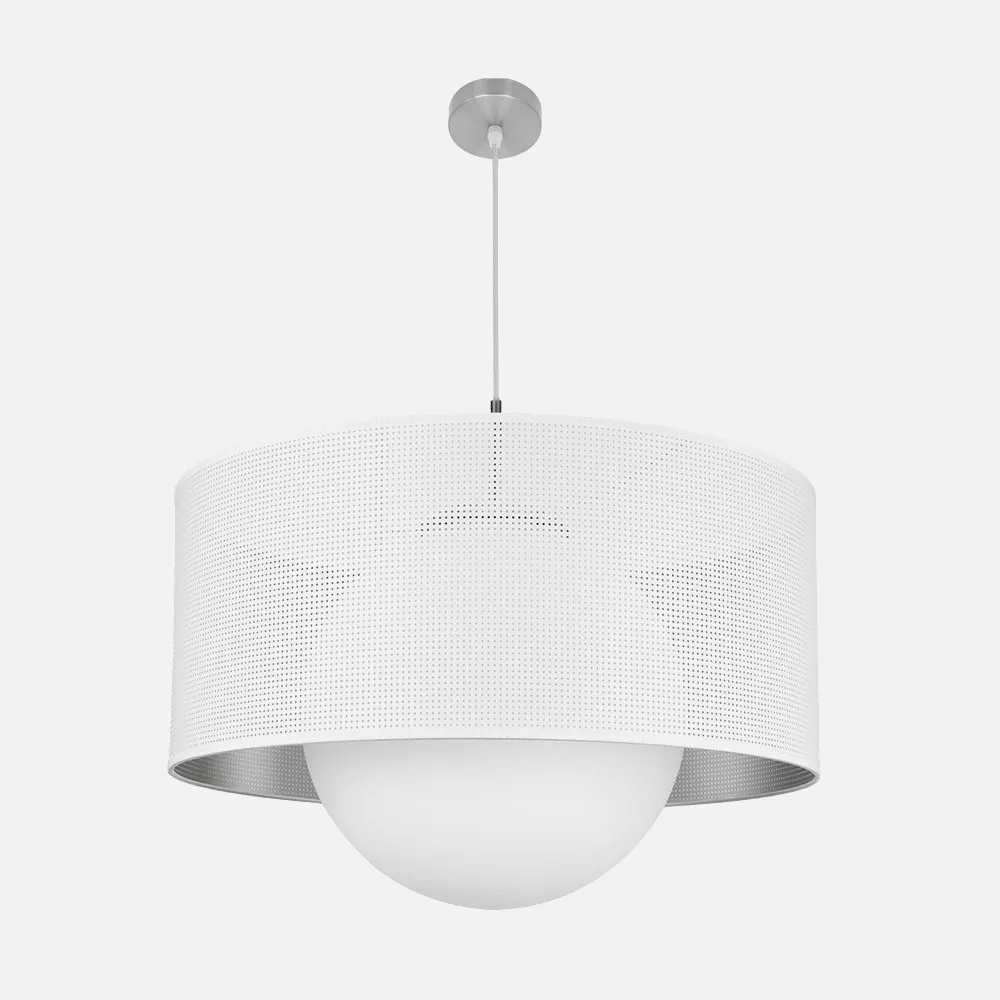 Colgante Cosmico 1xe27 Niquel/blanco-plata Regx60x60 Cm