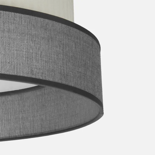 Pantalla Colg./pie Salon Home E27 Gris-beis 40dx40dx24h