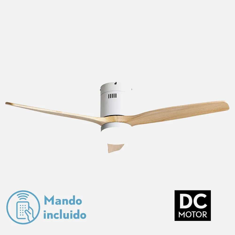 128291368 - Ventil 20w Dc Aguilon Blanco 3aspas Haya 6 Vel Ocidades C/remoto Tempor. Reg.Int. 30,5x132x132cm