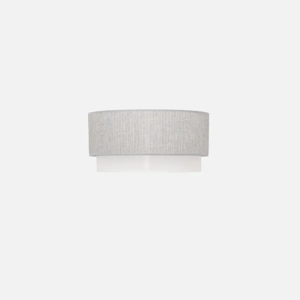 Pantalla Pie Salon Kenya E27 Gris/blanco 40Dx38dx22h