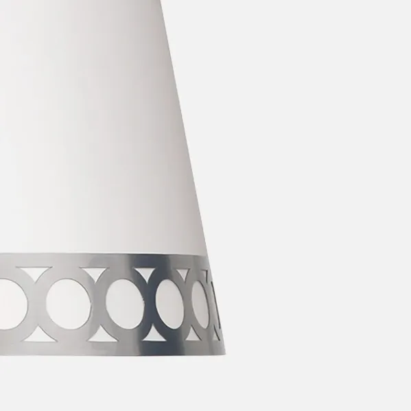 Lampshade Table lamp Dalia E14 White/silver 25dx20dx15h