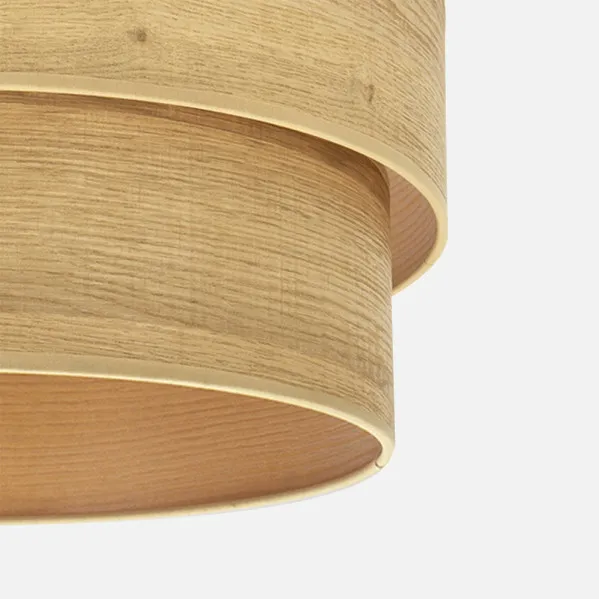 Lampshade Pendant light Triple Smile M10 Wood Clara 50dx40dx28h